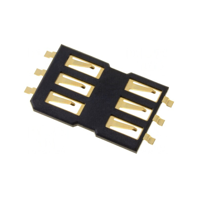 Conector SIM SMT pentru carduri fără protecție și ejector | Electronic-mag.ro | Componente Electronice Conector SIM SMT pentru carduri fără protecție și ejector | Electronic-mag.ro | Componente Electronice