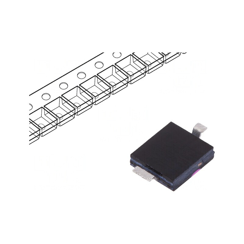 Fotodiodă SMD DIL 880nm, 730÷1100nm, 60°, 2nA, Neagră, 150mW | Electronic-mag.ro | Componente Electronice