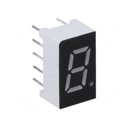 Afișaj LED cu 7 segmente 7,62 mm, 0,3 Nr. car: 1, Roșie, 40 mcd - Display Digital pentru Proiecte Electronice | Electronic-mag.ro | Componente Electronice