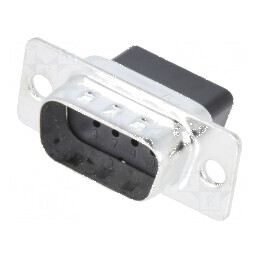 Mufă D-Sub PIN 9 Tată Crimpată pe Cablu Neagră - Conector de Înaltă Calitate pentru Aplicații Electrice | Electronic-mag.ro | Componente Electronice