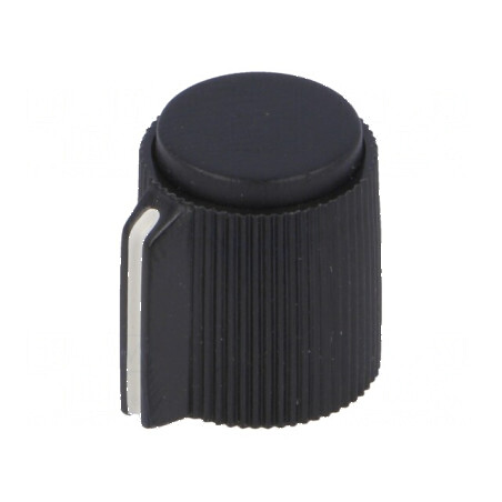 Buton Rotativ cu Indicator Plastic Negru Ø6,35mm, Dimensiuni Ø13x15mm | Electronic-mag.ro | Componente Electronice