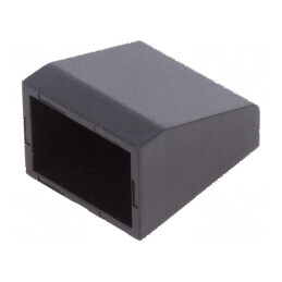 Capac de protecție negru din ABS UL94HB pentru carcase, dimensiune 17,5mm | Electronic-mag.ro | Componente Electronice