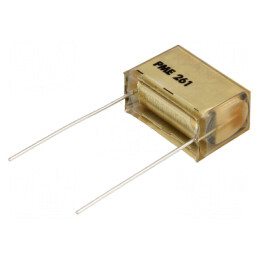 Condensator de hârie 10nF 220VAC, Raster 10,2mm ±10%, Tip THT | Electronic-mag.ro | Componente Electronice