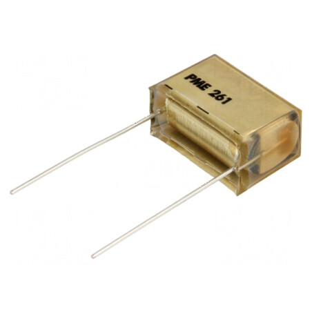 Condensator de hârie 10nF 220VAC, Raster 10,2mm ±10%, Tip THT | Electronic-mag.ro | Componente Electronice