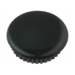 Capac Negru pentru Fixare prin Apăsare - Plastic Durable | Electronic-mag.ro | Componente Electronice