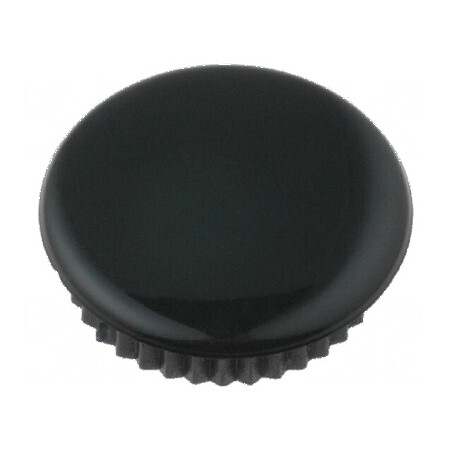 Capac Negru pentru Fixare prin Apăsare - Plastic Durable | Electronic-mag.ro | Componente Electronice
