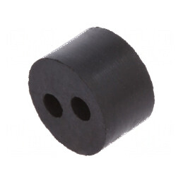 Insert pentru presetupă 3mm M16 IP54 din cauciuc NBR cu 2 orificii | Electronic-mag.ro | Componente Electronice