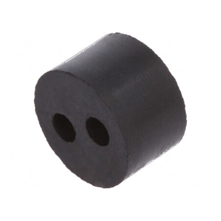 Insert pentru presetupă 3mm M16 IP54 din cauciuc NBR cu 2 orificii | Electronic-mag.ro | Componente Electronice