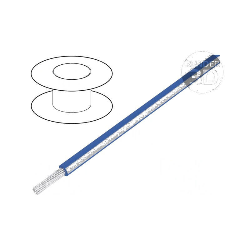 Cablu Litat 20AWG PVC Albastru-Alb 600V, 1x20AWG - Conexiune Electrică Profesională | Electronic-mag.ro | Componente Electronice Cablu Litat 20AWG PVC Albastru-Alb 600V, 1x20AWG - Conexiune Electrică Profesională | Electronic-mag.ro | Componente Electronice
