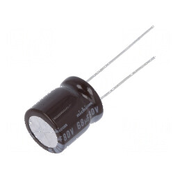 Condensator Electrolitic Low ESR THT 68uF 80VDC Ø12,5x15mm - Componentă Electronică de Înaltă Performanță | Electronic-mag.ro | Componente Electronice