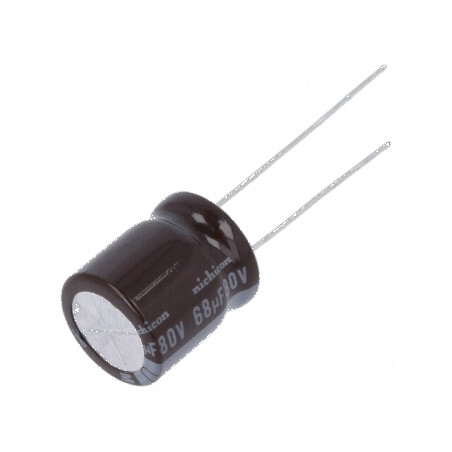 Condensator Electrolitic Low ESR THT 68uF 80VDC Ø12,5x15mm - Componentă Electronică de Înaltă Performanță | Electronic-mag.ro | Componente Electronice