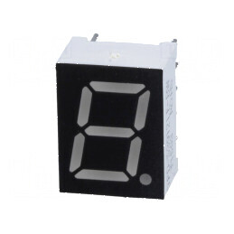 Afișaj LED cu 7 segmente 9,9mm, 0,39 Nr.car: 1, Roșie 40mcd - Display pentru Proiecte Electronice | Electronic-mag.ro | Componente Electronice