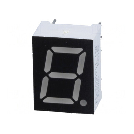 Afișaj LED cu 7 segmente 9,9mm, 0,39 Nr.car: 1, Roșie 40mcd - Display pentru Proiecte Electronice | Electronic-mag.ro | Componente Electronice