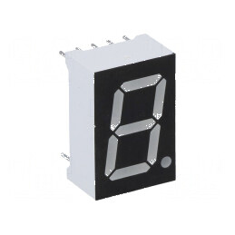 Afișaj LED cu 7 segmente, 14,2mm, 0,56, Număr car: 1, Verde, 8mcd | Electronic-mag.ro | Componente Electronice