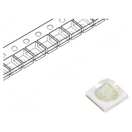 LED Verde 130° 350mA - Lumină cu Lungime de Undă 515-535nm, Putere Maximă 3W, Flux Lumină 100-120lm | Electronic-mag.ro | Componente Electronice