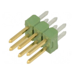 Conector AMPMODU MOD II, 6 pini tată THT - șiruri pini | Electronic-mag.ro | Componente Electronice