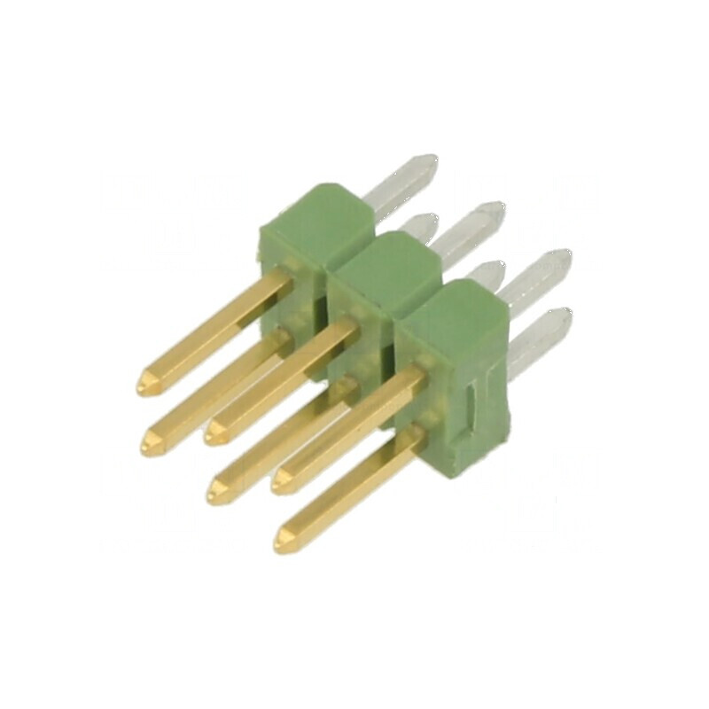 Conector AMPMODU MOD II, 6 pini tată THT - șiruri pini | Electronic-mag.ro | Componente Electronice