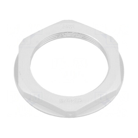 Piuliță M40 din poliamidă 50mm gri, Pas: 1,5 – Accesorii de fixare de înaltă calitate | Electronic-mag.ro | Componente Electronice