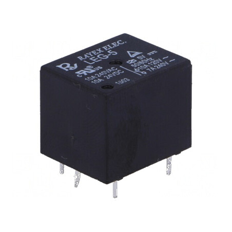 Releu electromagnetic SPDT cu bobină 5VDC și contacte max 10A | Electronic-mag.ro | Componente Electronice
