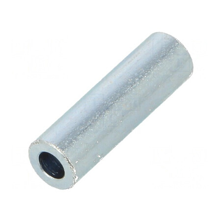 Manșon distanțier cilindric din oțel zincat, 20mm, diametru exterior 6mm | Electronic-mag.ro | Componente Electronice
