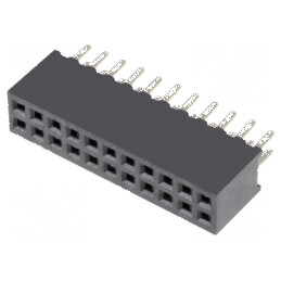 Conector şiruri pini soclu mamă 22 PIN 1,27mm THT 2x11 - Componentă electronică de conectare | Electronic-mag.ro | Componente Electronice