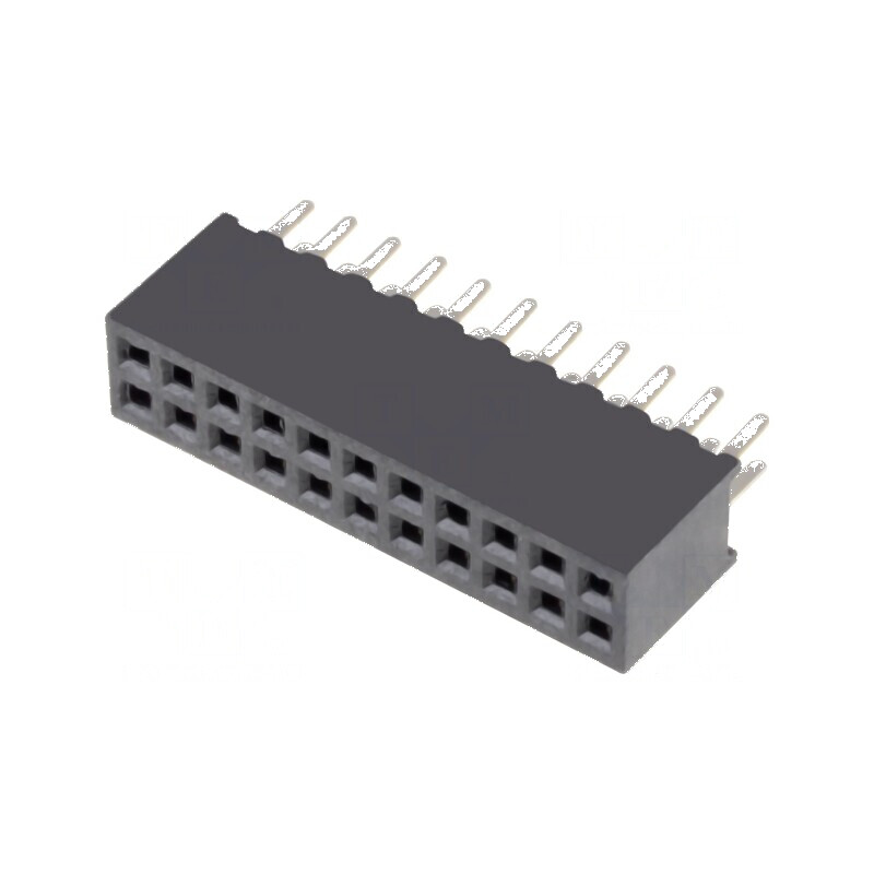 Conector şiruri pini soclu mamă 22 PIN 1,27mm THT 2x11 - Componentă electronică de conectare | Electronic-mag.ro | Componente Electronice