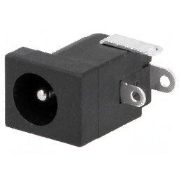 Conector Alimentare DC Soclu Tată 5,5/2mm cu Lipire - 5,5mm x 2,1mm | Electronic-mag.ro | Componente Electronice