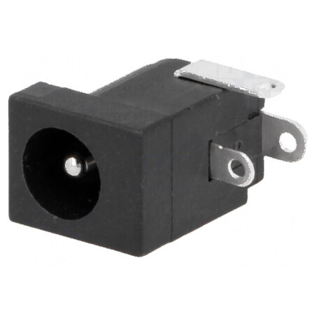 Conector Alimentare DC Soclu Tată 5,5/2mm cu Lipire - 5,5mm x 2,1mm | Electronic-mag.ro | Componente Electronice