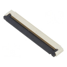Conector FFC/FPC Orizontal ZIF SMT 50 PIN, 50V, 0.4A, Temperatură Operare -25 până la 85°C | Electronic-mag.ro | Componente Electronice