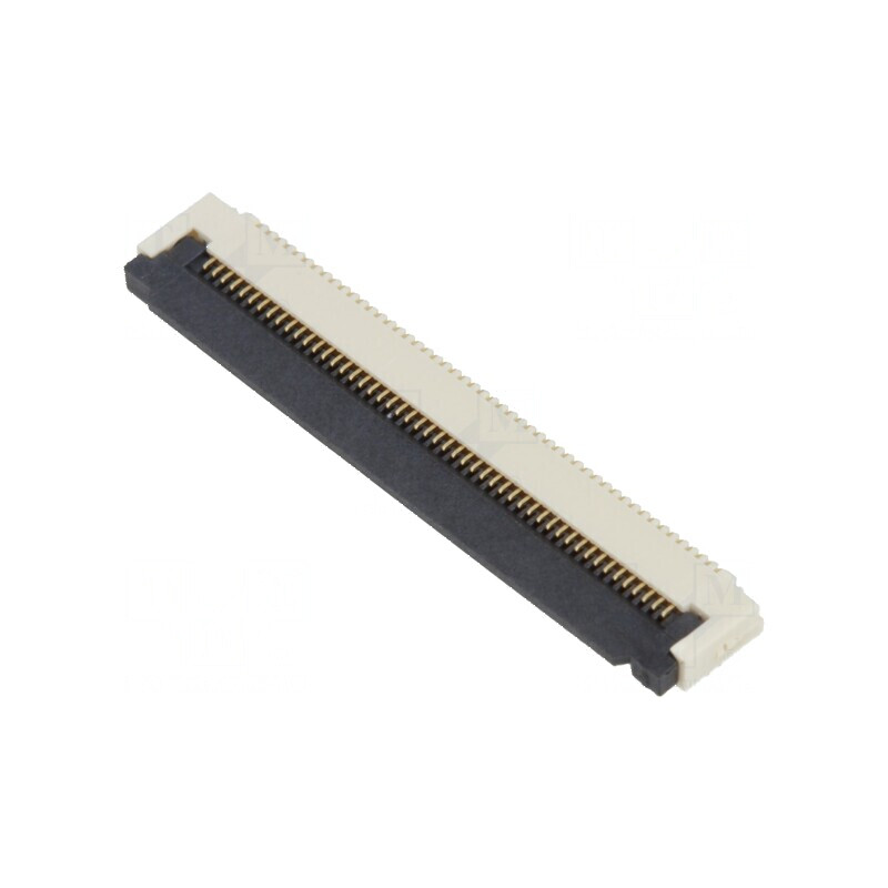 Conector FFC/FPC Orizontal ZIF SMT 50 PIN, 50V, 0.4A, Temperatură Operare -25 până la 85°C | Electronic-mag.ro | Componente Electronice Conector FFC/FPC Orizontal ZIF SMT 50 PIN, 50V, 0.4A, Temperatură Operare -25 până la 85°C | Electronic-mag.ro | Componente Electronice