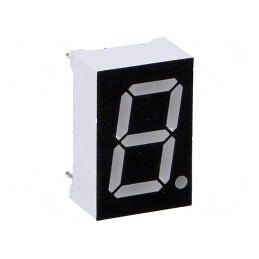 Afișaj LED cu 7 segmente, 14,2mm, 0,56", Ambră, 60mcd, Nr. car: 1 | Electronic-mag.ro | Componente Electronice