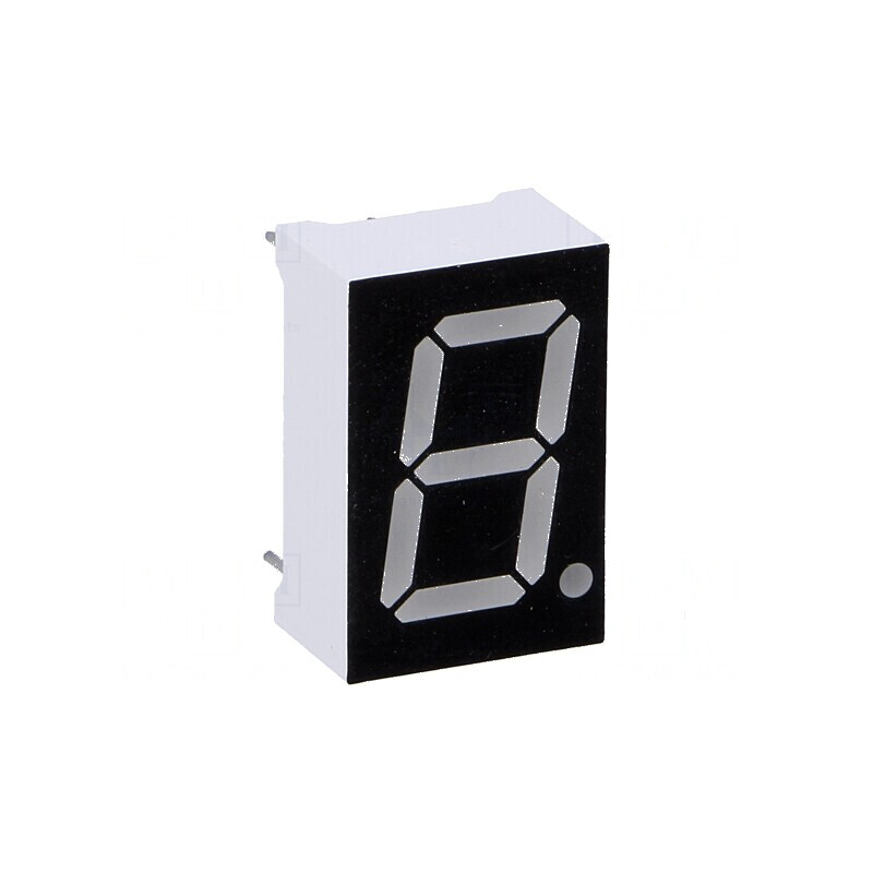 Afișaj LED cu 7 segmente, 14,2mm, 0,56", Ambră, 60mcd, Nr. car: 1 | Electronic-mag.ro | Componente Electronice