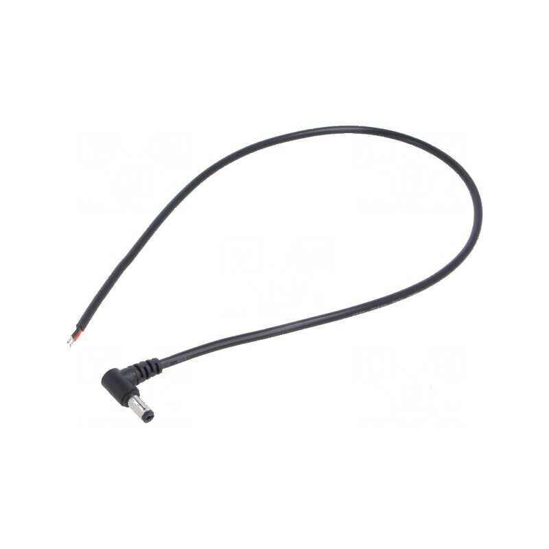 Cablu DC 2x0,5mm² cu mufă în unghi 5,5/2,1mm, negru, 0,5m, rezistență temperatură -20÷80°C | Electronic-mag.ro | Componente Electronice Cablu DC 2x0,5mm² cu mufă în unghi 5,5/2,1mm, negru, 0,5m, rezistență temperatură -20÷80°C | Electronic-mag.ro | Componente Electronice