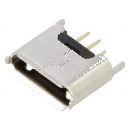 Conector USB B Micro Soclu THT PIN 5 Drept USB 2.0 1.8A - Componentă Electronică pentru Proiecte DIY | Electronic-mag.ro | Componente Electronice