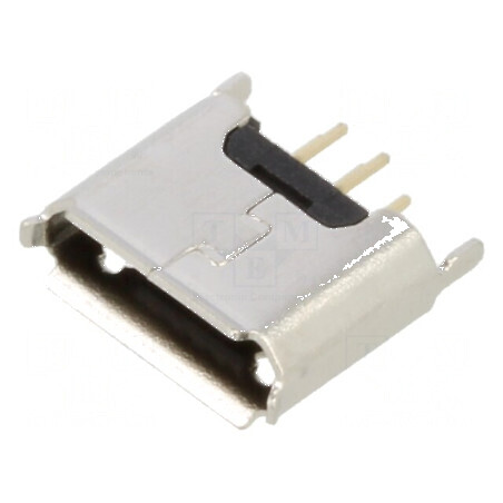 Conector USB B Micro Soclu THT PIN 5 Drept USB 2.0 1.8A - Componentă Electronică pentru Proiecte DIY | Electronic-mag.ro | Componente Electronice