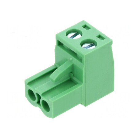 Regletă de conexiuni deconectabilă 5mm cu 2 piste dreptunghiulare - Mufă de calitate superioară | Electronic-mag.ro | Componente Electronice