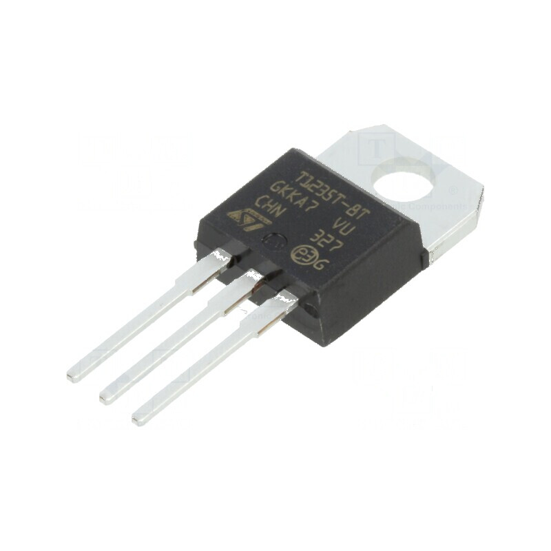 Triac 800V 12A TO220AB - Igt 35mA, Ifsm 95A pentru Controlul Puterii Elektrice | Electronic-mag.ro | Componente Electronice