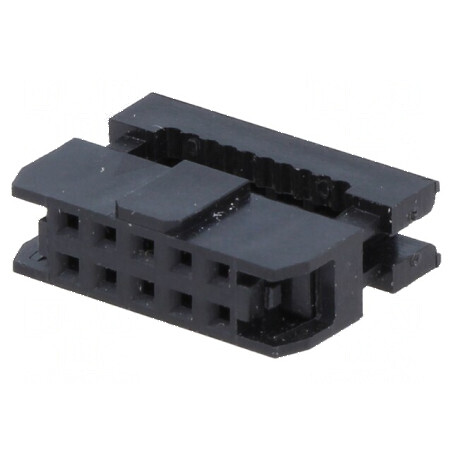 Conector IDC Mufă Mamă 10 PIN Fără Presarea Cablului - Conectori Electrice Profesionale | Electronic-mag.ro | Componente Electronice