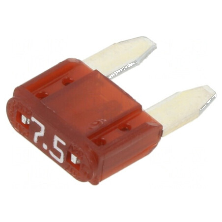 Siguranță Mini 7,5A 32VDC cu Împingere Auto, 19mm - Produs Compact pentru Protecție Electrică | Electronic-mag.ro | Componente Electronice