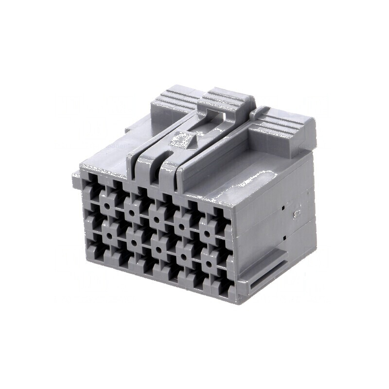 Conector dreptunghiular JPT 18 PIN mamă pe cablu - gri | Electronic-mag.ro | Componente Electronice