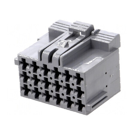 Conector dreptunghiular JPT 18 PIN mamă pe cablu - gri | Electronic-mag.ro | Componente Electronice