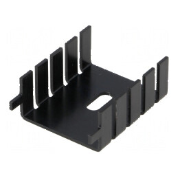 Radiator presat TO220 negru 33mm x 25,4mm x 12,7mm 20K/W - soluție de răcire eficientă | Electronic-mag.ro | Componente Electronice