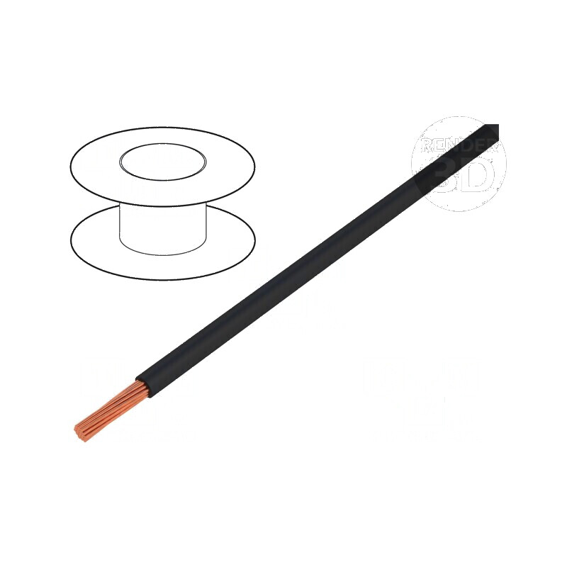 Cablu electric H05V2-K litat 0,75mm² 20AWG PVC negru, 300V/500V | Electronic-mag.ro | Componente Electronice Cablu electric H05V2-K litat 0,75mm² 20AWG PVC negru, 300V/500V | Electronic-mag.ro | Componente Electronice