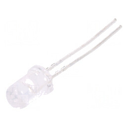 LED 5mm Roșie 4200-9300mcd 30° Convex - Lumină Sursă pentru Proiecte Electrice | Electronic-mag.ro | Componente Electronice