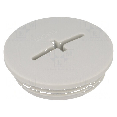 Capac de protecție M32 1,5 IP54 din poliamidă gri deschis, 8mm - Protecție pentru cabluri și conexiuni | Electronic-mag.ro | Componente Electronice