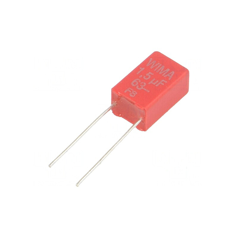 Condensator poliester 1,5uF 40VAC 63VDC 5mm ±5% -55÷100°C | Electronic-mag.ro | Componente Electronice