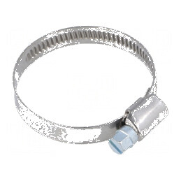 Colier de strângere cu şurub W: 9mm, Crimpare: 32-50mm, D W4 - Accesoriu pentru tuburi | Electronic-mag.ro | Componente Electronice
