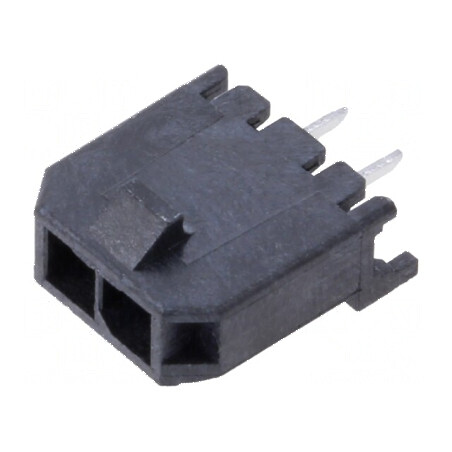 Conector Micro-Fit 3.0 - Cablu la Placă Soclu Tată 2 PIN 5A 3mm | Electronic-mag.ro | Componente Electronice