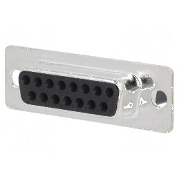 Cabo D-Sub 15 PIN Mamă Crimpat Negru - Conector Mufă pentru Aplicatii Electronice | Electronic-mag.ro | Componente Electronice