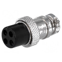 Conector Microfon Mufă Mamă PIN 4 Cablu Drept - Compatibilitate Profesională | Electronic-mag.ro | Componente Electronice